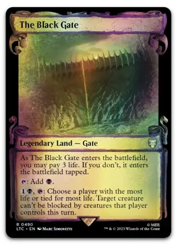 The Black Gate (Showcase Scrolls) #490 (Foil) NM Lord of the Rings LTC Magic MTG - Image 1