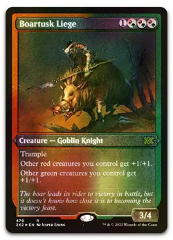 Boartusk Liege (Foil Etched) #479 (NM) Double Masters 2022 2X2 Magic MTG - Image 1