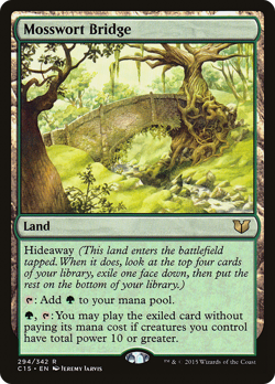 Mosswort Bridge #294 (MP) Commander 2015 C15 Magic MTG - Image 1