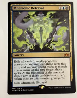 Mnuemonic Betrayal Magic The Gathering 189/259 Guilds Of RAVNICA Mythic NM - Image 1