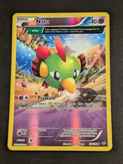 Natu 28/108 – LP – Reverse Holo Full Art – XY Roaring Skies Pokemon TCG Card - Image 1