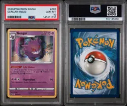 2020 Pokemon Sword & Shield Gengar Holo 085/202 PSA 10 Gem Mint - Image 1