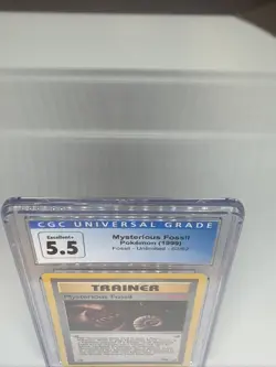 Pokemon - Fossil - Mysterious Fossil 62/62 - CGC 5.5 GRADED - EXCELLENT - 1999 - Image 1