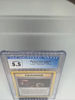 Pokemon - Fossil - Mysterious Fossil 62/62 - CGC 5.5 GRADED - EXCELLENT - 1999 - Image 2
