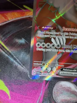 Pokemon TCG Bloodmoon Ursaluna ex 202/167 Twilight Masquerade Secret Rare Holo - Image 3