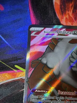 Pokemon TCG Bloodmoon Ursaluna ex 202/167 Twilight Masquerade Secret Rare Holo - Image 4