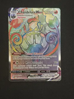 Pokemon Chandelure VMAX 265/264 Secret Rare Holo 320 HP Swsh08: Fusion Strike LP - Image 1