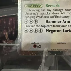 Pokemon TCG Ursaring Prime HSUnleashed 89/95 Holo Holo Rare Prime - Image 5