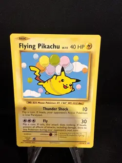 2016 Pokemon-Flying Pikachu 110/108-XY Evolutions-Secret Rare - Image 1