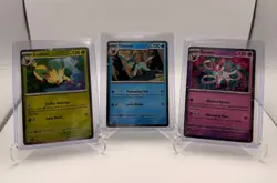 Pokemon Prismatic Evolutions Tech Sticker Promo Leafeon/Glaceon/Sylveon Bundle - Image 1