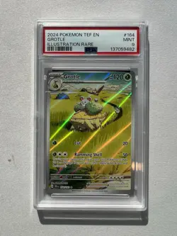 Pokemon TCG Grotle 164/162 Temporal Forces Holo Illustration Rare PSA 9 - Image 1