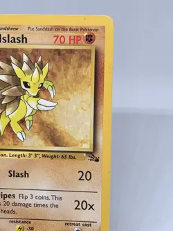 Pokemon TCG - SANDSLASH - 1ST EDITION - 41/62 - WOTC FOSSIL 1999 - VINTAGE - Image 3