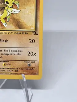 Pokemon TCG - SANDSLASH - 1ST EDITION - 41/62 - WOTC FOSSIL 1999 - VINTAGE - Image 5