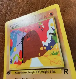 Diglett #52/82 Team Rocket 1st Edition Pokemon TCG - Image 2