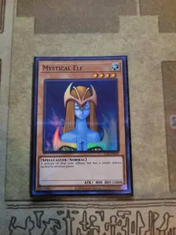 YUGIOH MYSTICAL ELF LOB-EN062 SUPER UNLIMITED ED NM 2020 - Image 1