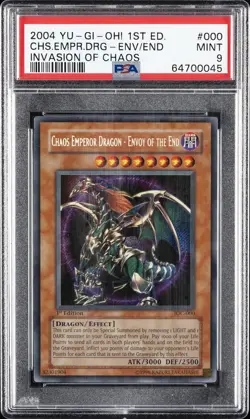 2004 1ST ED #000 CHAOS EMPEROR DRAGON - ENVOY OF THE END PSA 9 - Image 1