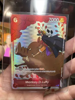Monkey D. Luffy Holo Alt Art Rare One Piece TCG Gift Collection 2023 P-001 NM - Image 2