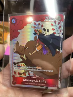 Monkey D. Luffy Holo Alt Art Rare One Piece TCG Gift Collection 2023 P-001 NM - Image 3