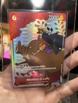 Monkey D. Luffy Holo Alt Art Rare One Piece TCG Gift Collection 2023 P-001 NM - Image 5