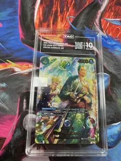 2026 ONE PIECE THE AZURE SEA'S SEVEN SPECIAL ALT ART #006 RORONOA ZORO TAG 10 - Image 1