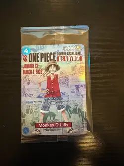 Sealed One Piece Monkey D. Luffy US Voyage College Promo Card for sale! - Image 1