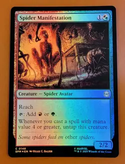 1x Spider Manifestation | FOIL | Spider-Man | MTG Magic Cards - Image 1