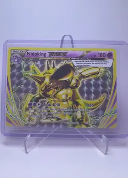 Nidoking BREAK 46/108 Evolutions Holo Pokemon Card Played - Image 1