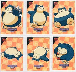 SNORLAX - 6 CARD LOT- Cracked Ice Holo - Team Rocket- Pokemon Cards - Image 1