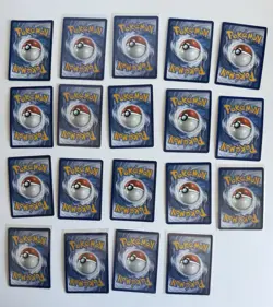 19-Card Pokemon English Card Lot With Ex’s, Pokeballs, Pikachu’s, & Ace Specs - Image 2