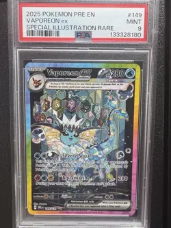 Pokemon TCG Vaporeon EX 023/131 Prismatic Evolutions Double Rare Holo Card - Image 1
