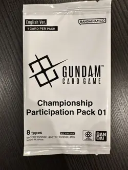 Gundam Card Game Championship Participation Pack 01- English - Image 1