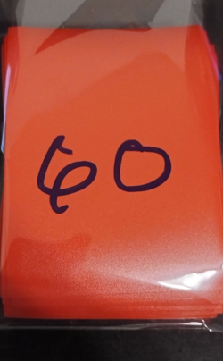 60 MTG Standard Card Sleeves Deck Protector - Solid Red - Image 4