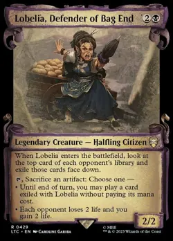 MTG LOBELIA, DEFENDER OF BAG END SHOWCASE SCROLL The Lord of the Rings NM - Image 1