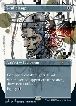 [1x] Skullclamp (1112) - Borderless Near Mint, English Secret Lair MTG Magic - Image 1