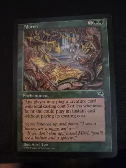 Aluren - Tempest - Magic MTG - Reserved List - Rare - NM/LP - Image 1