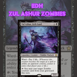 EDH - Zul Asher Zombie Tribal, MTG Commander Deck, Bracket 2 - Image 1