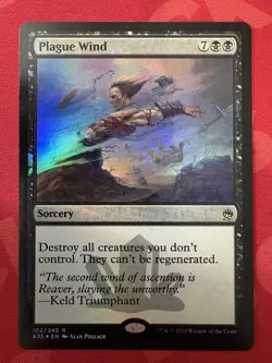 MTG Magic the Gathering Plague Wind (102/267) Masters 25 NM FOIL - Image 1