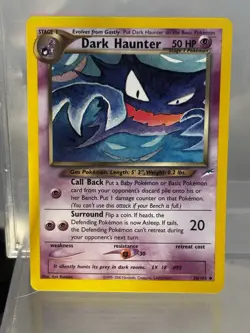 Pokemon Dark Haunter Neo Destiny Uncommon 50 HP Card 36/105 Regular English - Image 1