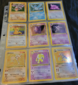 Complete Unlimited Fossil Set ALL of the 62/62 Pokemon TCG Trading Game Cards!! - Image 1
