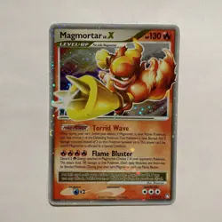 Magmortar LV.X Pokemon TCG 123/123 Mysterious Treasures Holo Card - Image 1