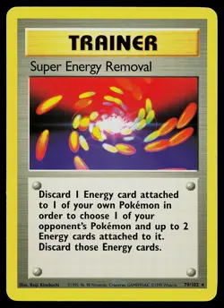 Pokemon Card - Super Energy Removal Base Set 79/102 Uncommon - Image 1