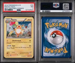 Raichu 40/99 Cosmos Holo Next Destinies Pokemon PSA 7 NEW CERT GRAIL - Image 3