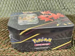 *SEALED* CROWN ZENITH GALARIAN ZAPDOS LARGE Tin 5 Packs ~ Pokemon TCG - Image 5