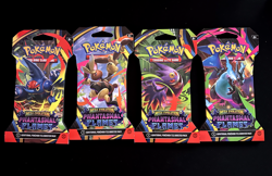 Pokemon TCG Mega Evolution Phantasmal Flames 4x Sleeved Booster Pack Art Set NEW - Image 1