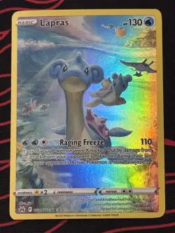 Lapras GG05/GG70 Ultra Rare Crown Zenith: Galarian Gallery Pokemon TCG NM - Image 1