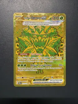 Pokemon TCG Teal Mask Ogerpon EX Prismatic Evolutions 177/131 Hyper Rare Gold - Image 1
