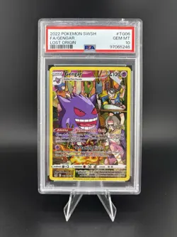 PSA 10- 2022 Pokemon Sword and Shield Lost Origin Trainer Gallery Gengar #TG06 - Image 1