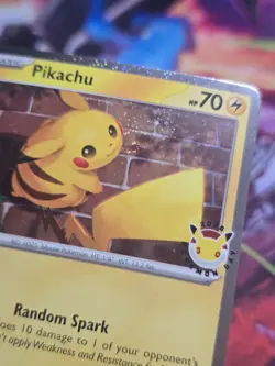 Pokemon TCG Pikachu 051/162 Stamped 2026 Pokemon Day Promo 🍥 SWIRL 🍥 - Image 1
