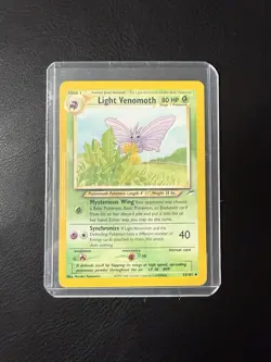 2002 Pokemon - Light Venomoth #53/105 - Neo Destiny Unlimited - Uncommon - NM - Image 2