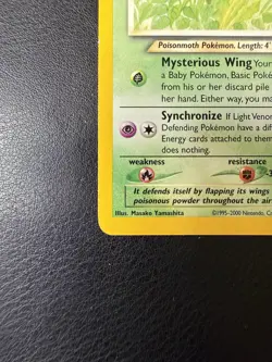 2002 Pokemon - Light Venomoth #53/105 - Neo Destiny Unlimited - Uncommon - NM - Image 5